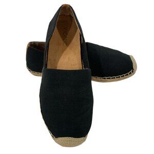 Vionic Valeri Women’s Espadrilles Black Slip On Comfort Loafers Size 8